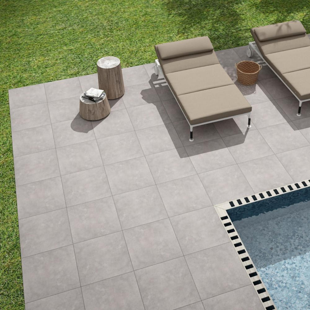 R11 Surface Heavy Duty Porcelain 20mm Thickness Outdoor Flooring Non